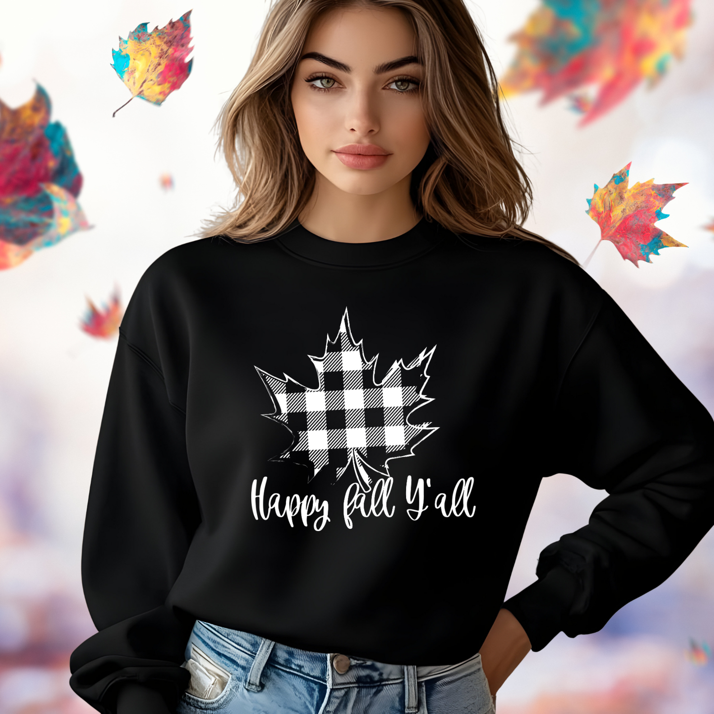Happy Fall Y’all Crewneck Sweatshirt