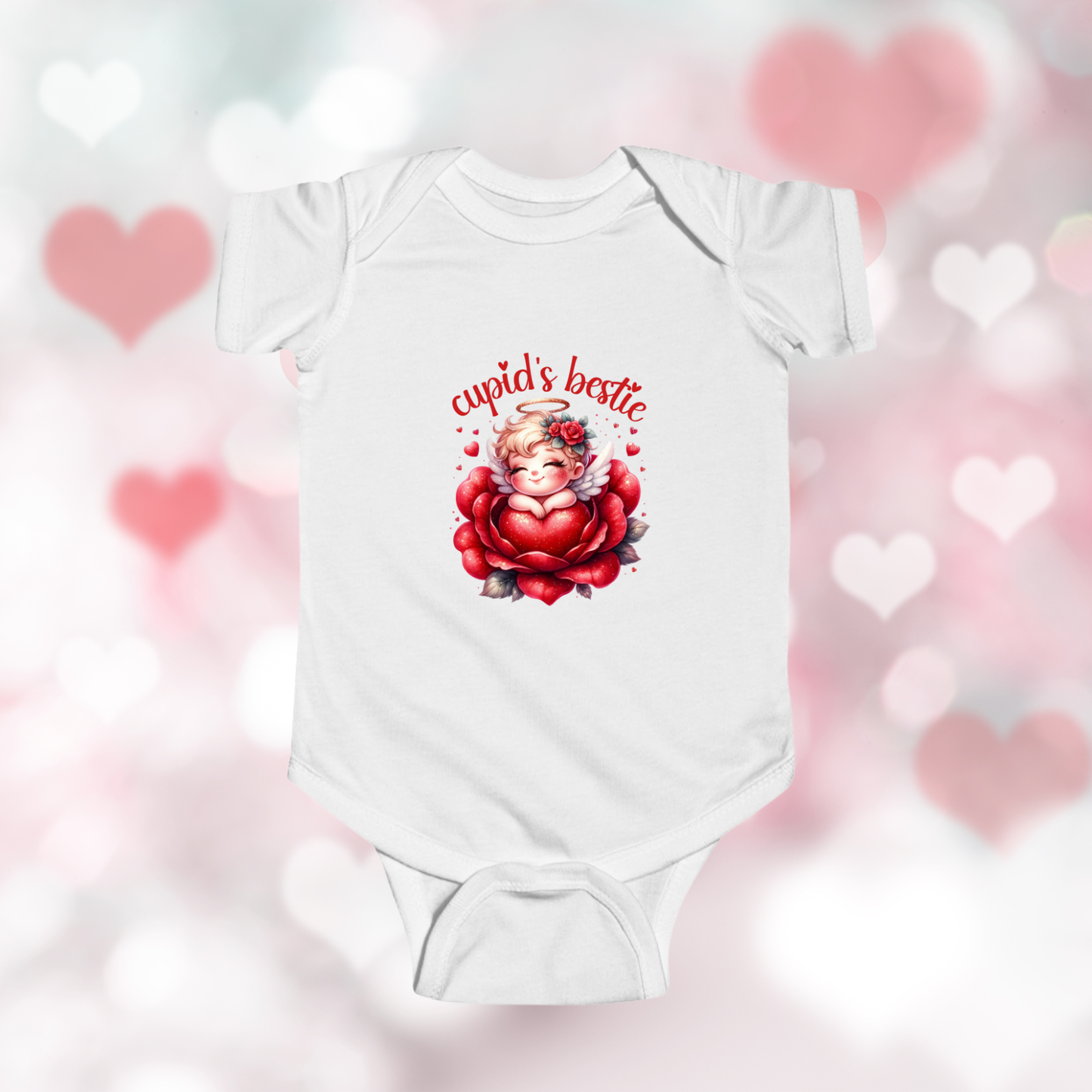 Cupid’s Bestie Infant Short Sleeve Onesie