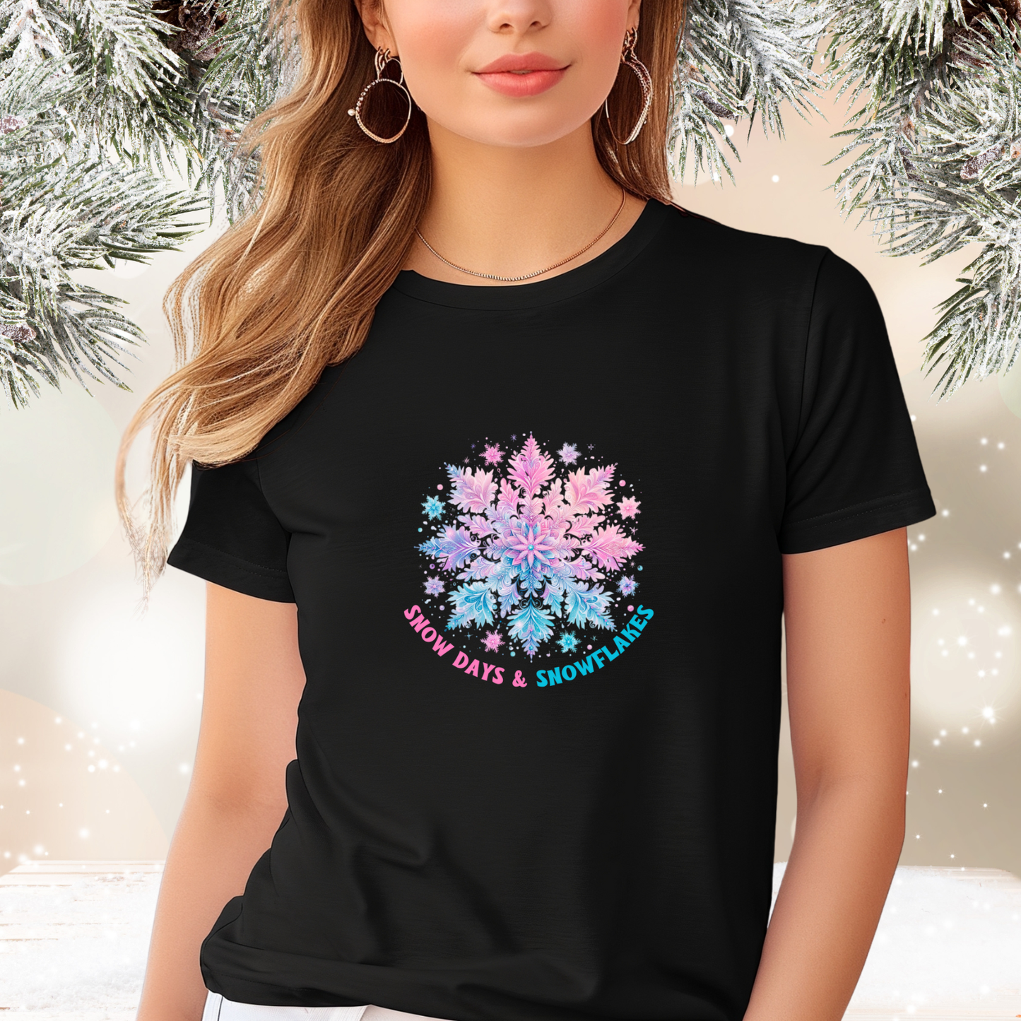 Snow Days & Snowflakes T‑Shirt