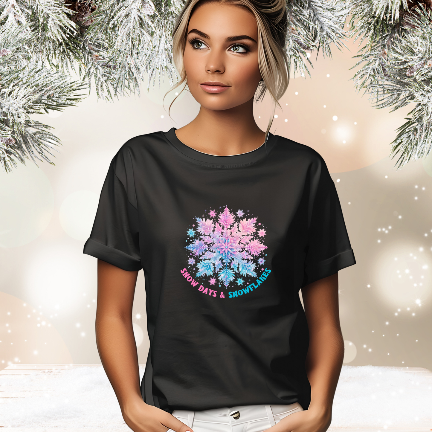 Snow Days & Snowflakes T‑Shirt