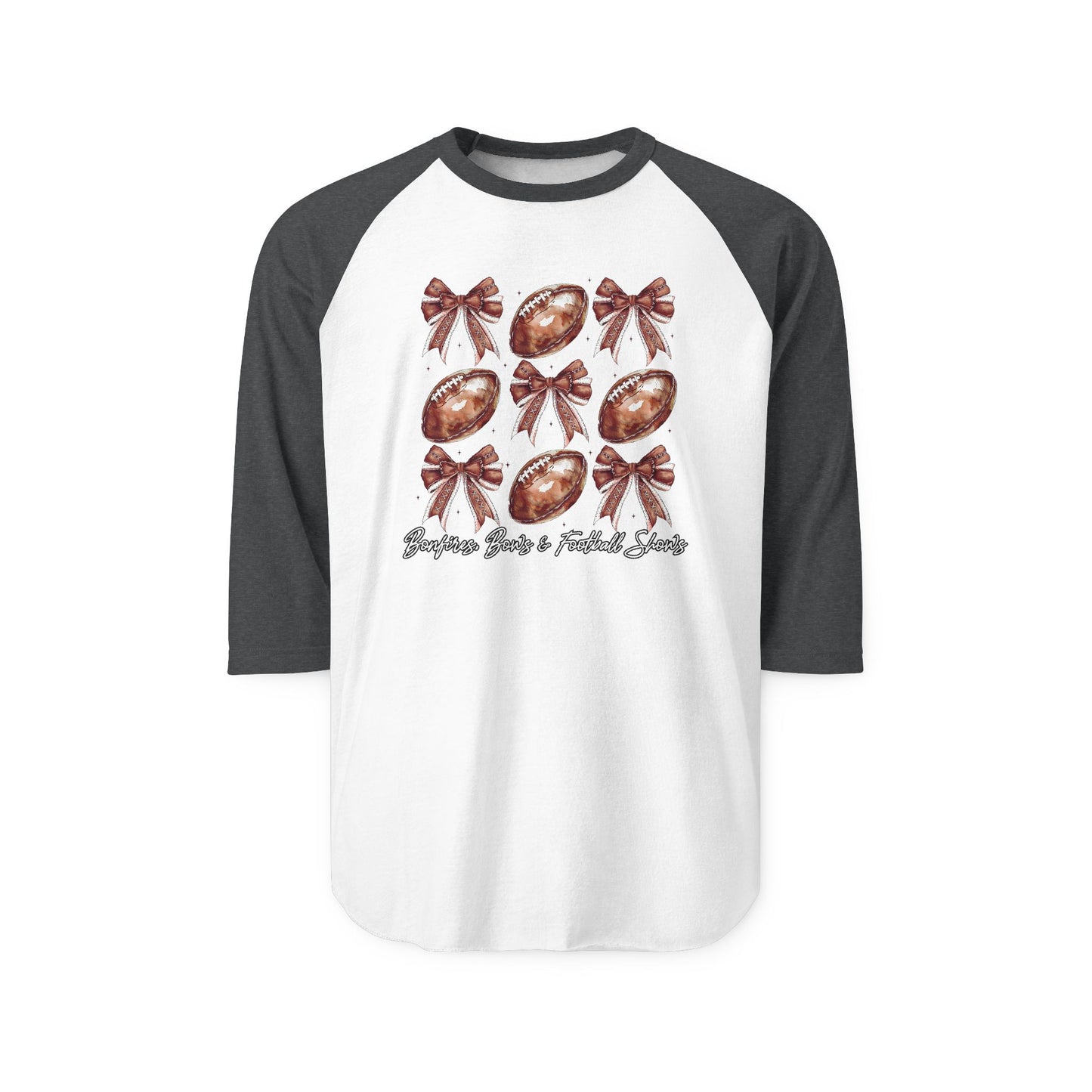 Bonfires, Bows, & Football Shows Baseball Tee