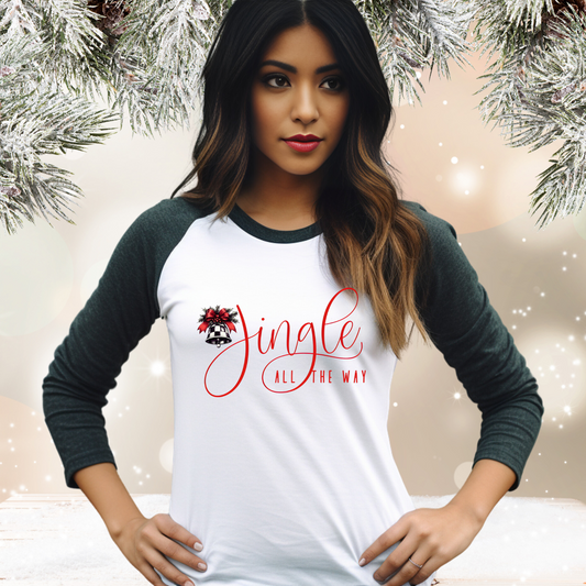 Jingle All The Way Baseball Tee