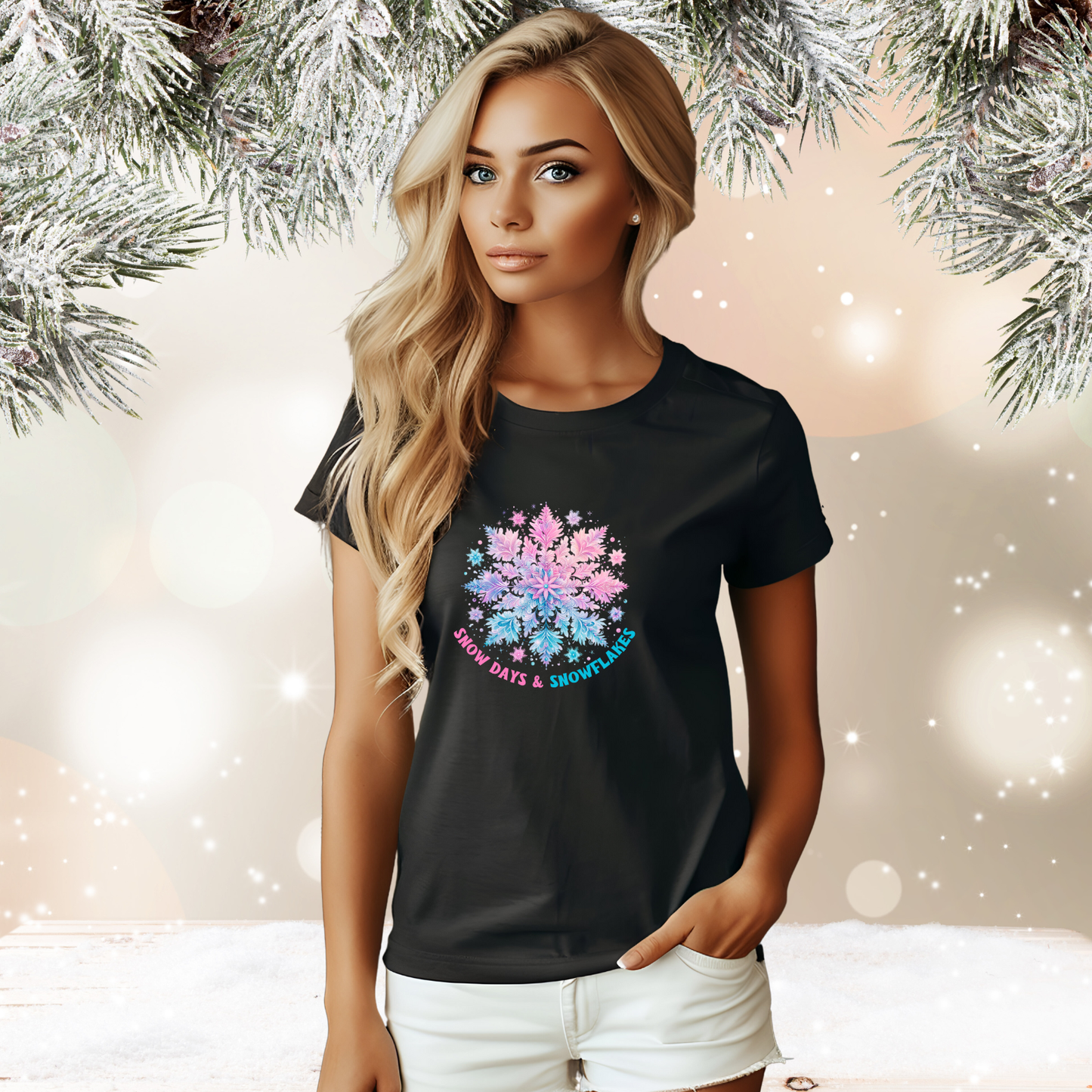 Snow Days & Snowflakes T‑Shirt