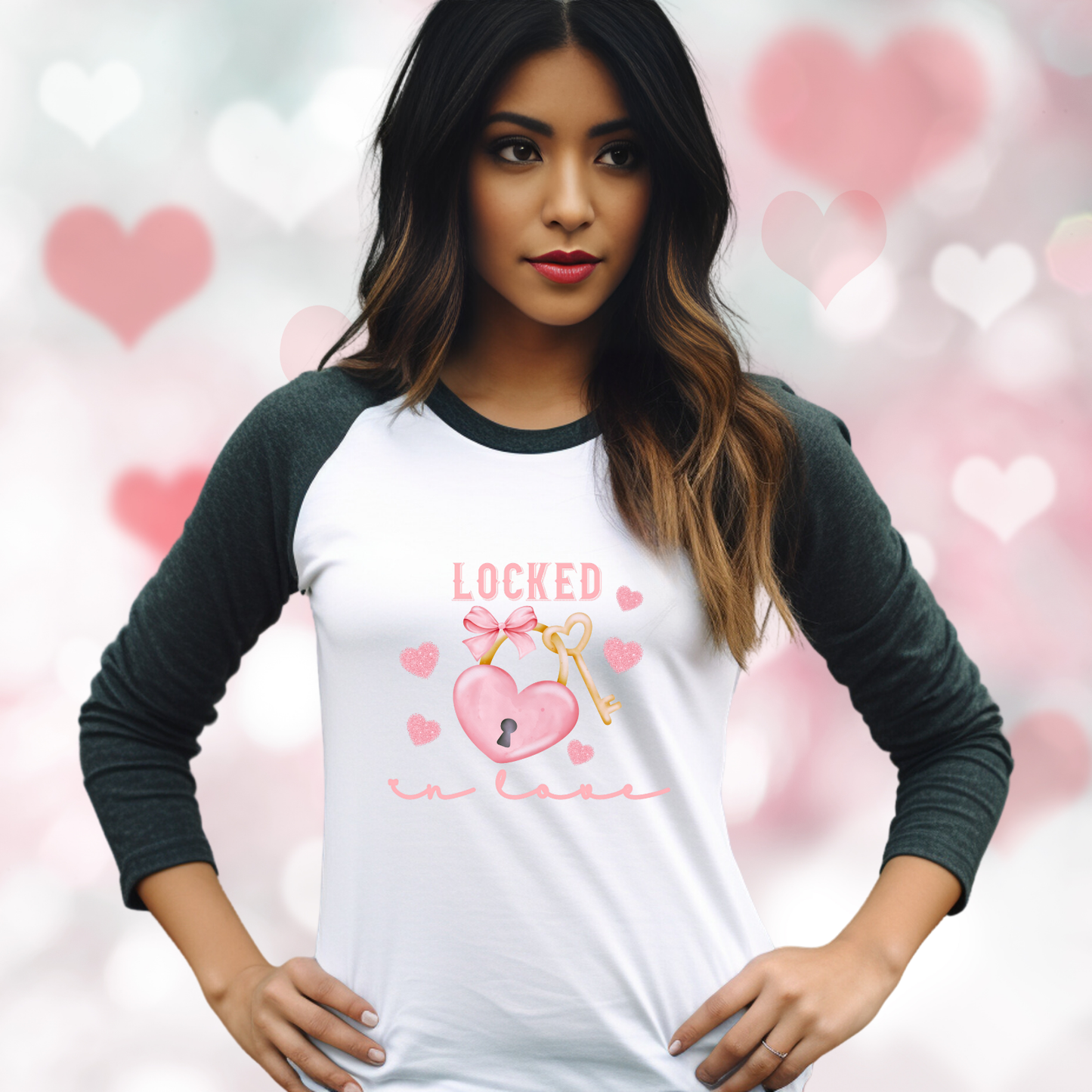 Locked in Love Baseball Tee