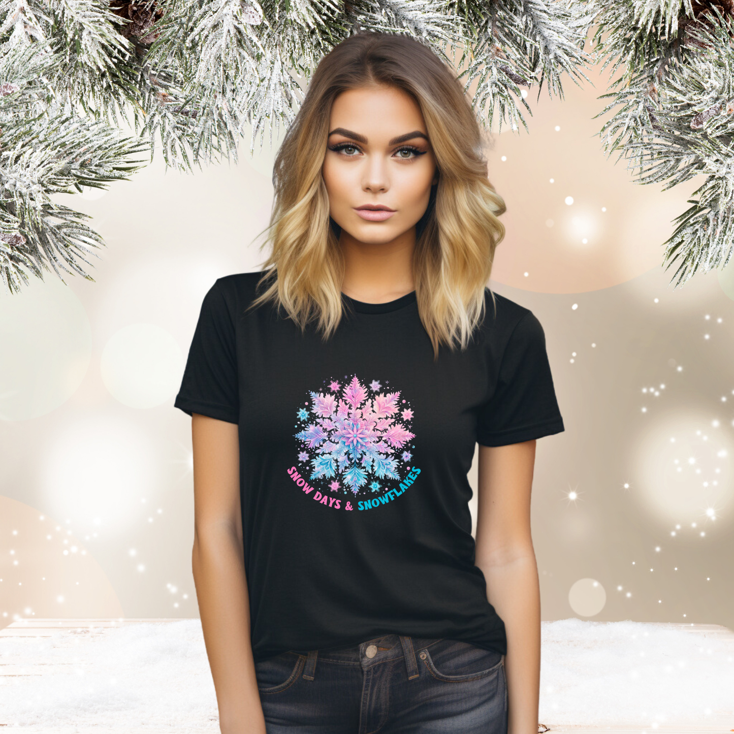 Snow Days & Snowflakes T‑Shirt