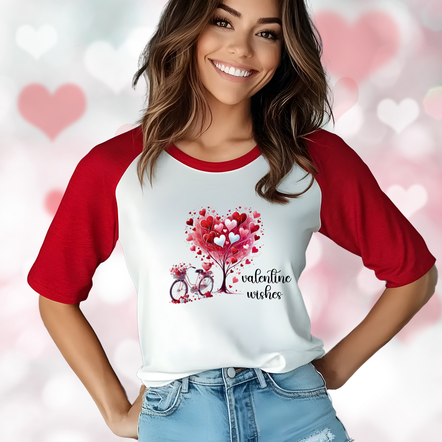 Valentine Wishes Baseball Tee