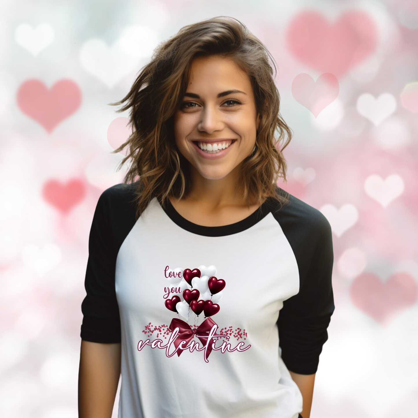 Love You Valentine Baseball Tee