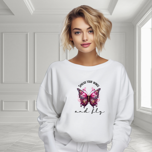 Spread Your Wings And Fly Crewneck Sweatshirt