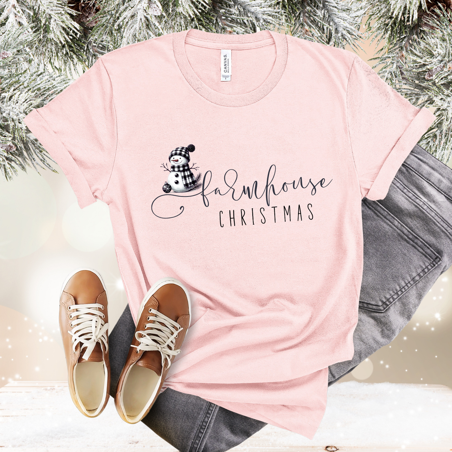 Farmhouse Christmas T‑Shirt