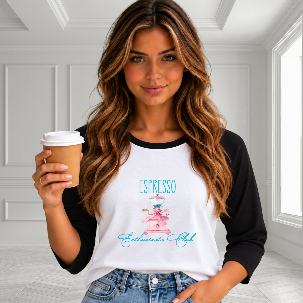 Espresso Enthusiasts Club Baseball Tee