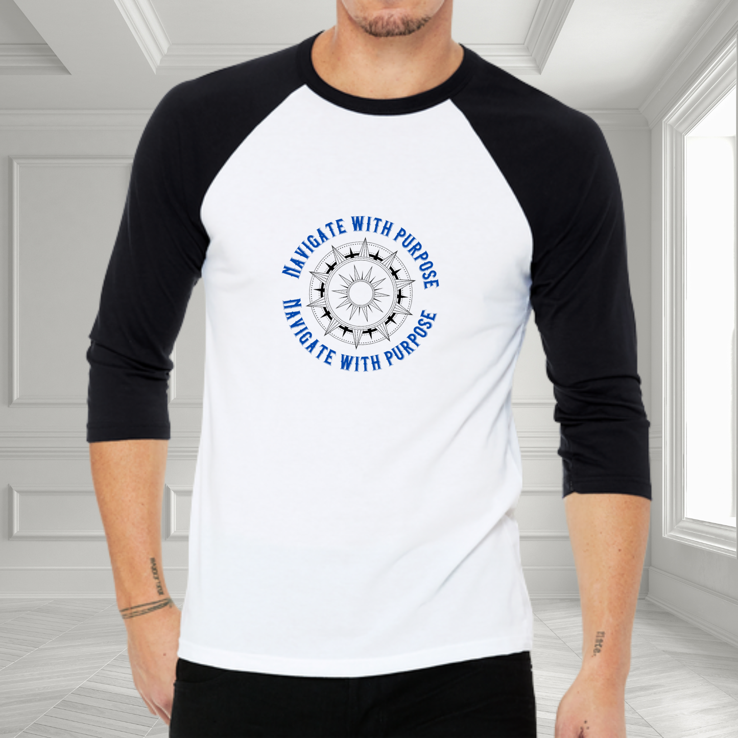 Navigate With Purpose Baseball Tee