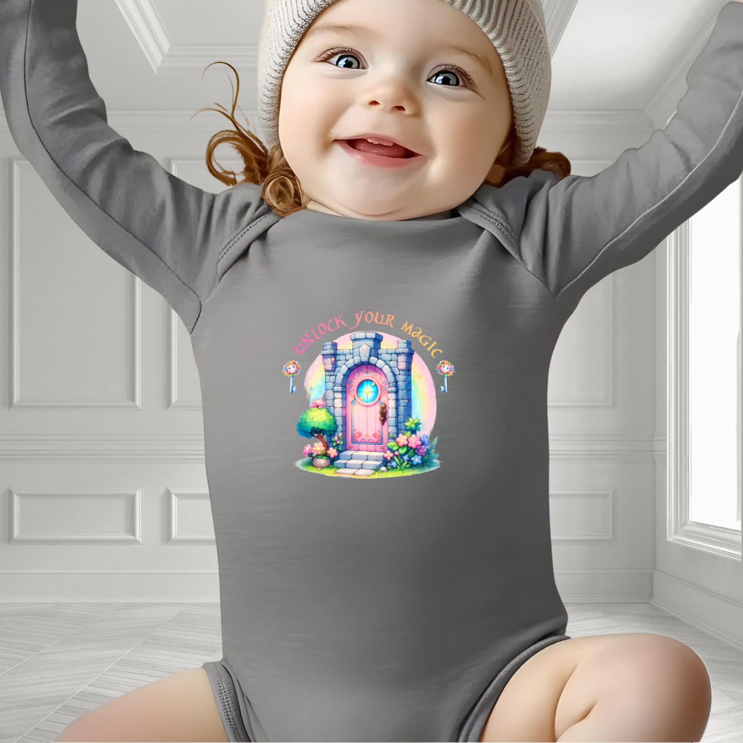 Unlock Your Magic Infant Long Sleeve Onesie