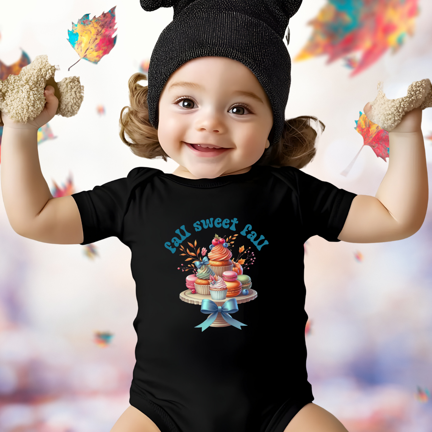 Fall Sweet Fall Infant Short Sleeve Onesie