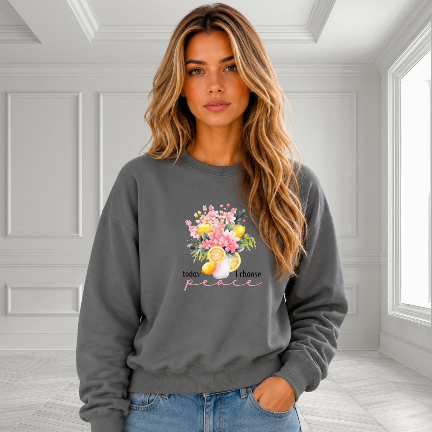 Today I Choose Peace Crewneck Sweatshirt