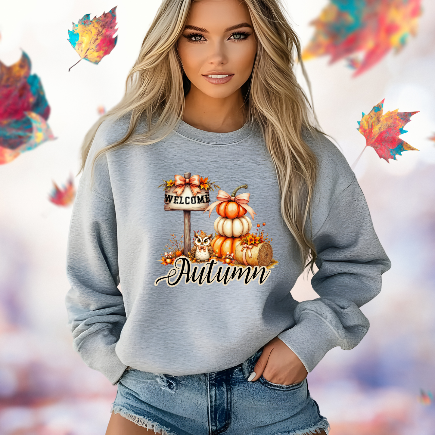 Welcome Autumn Crewneck Sweatshirt