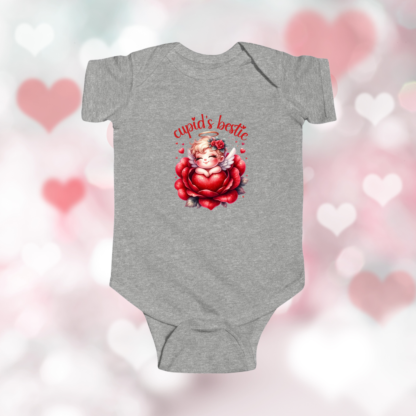 Cupid’s Bestie Infant Short Sleeve Onesie