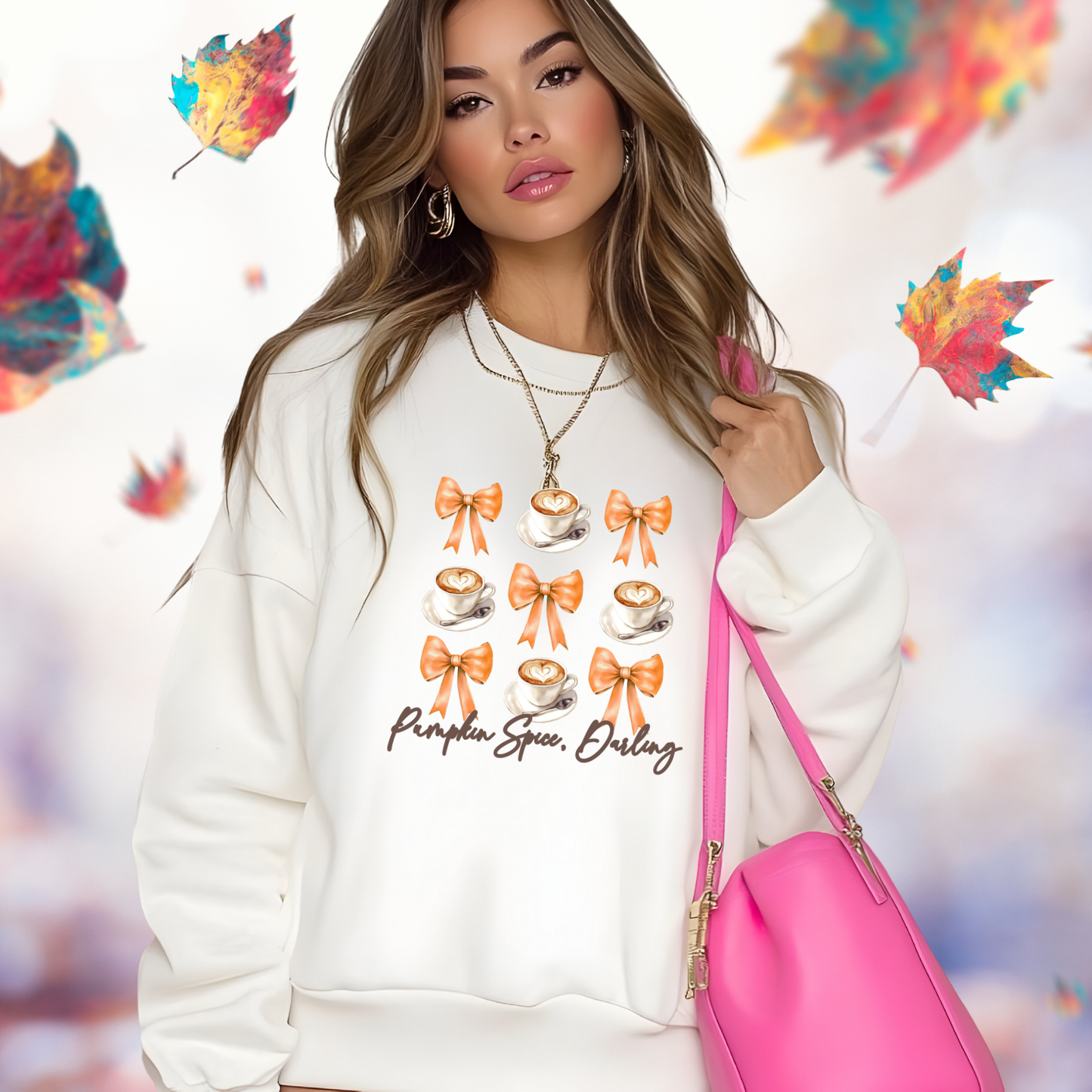 Pumpkin Spice, Darling Crewneck Sweatshirt