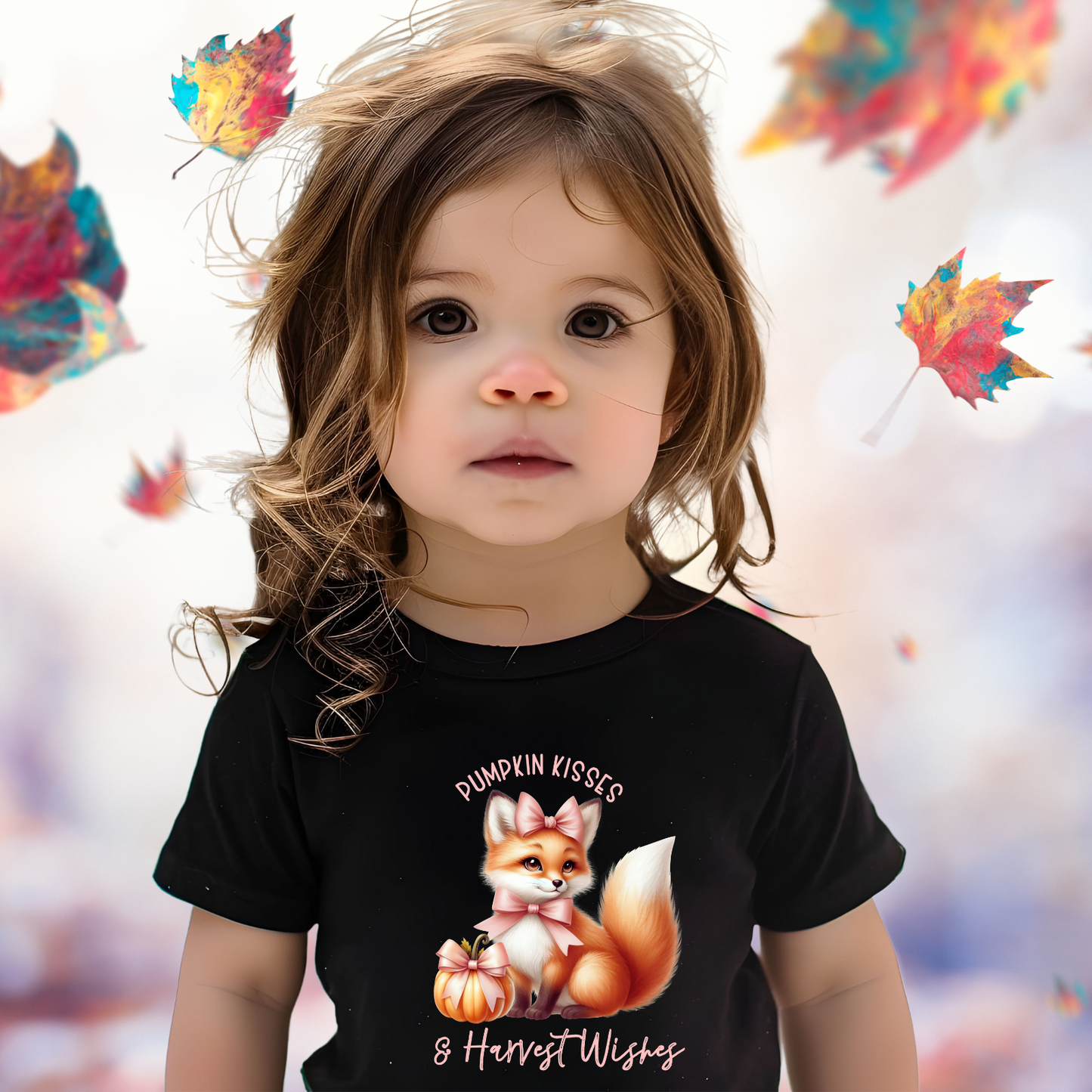 Pumpkin Kisses & Harvest Wishes Toddler T-Shirt