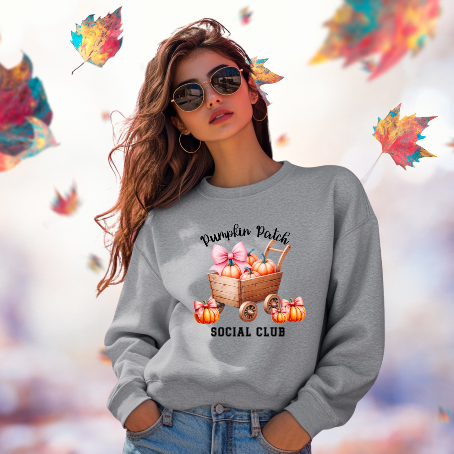 Pumpkin Patch Social Club Crewneck Sweatshirt