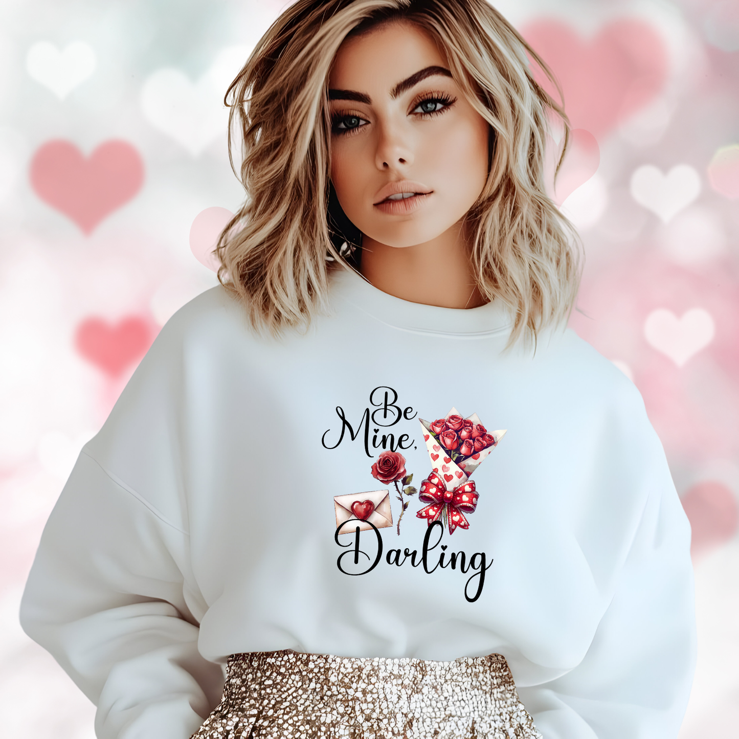 Be Mine, Darling Crewneck Sweatshirt