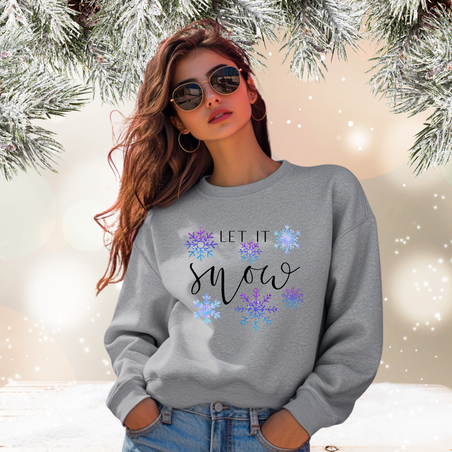 Let It Snow Crewneck Sweatshirt