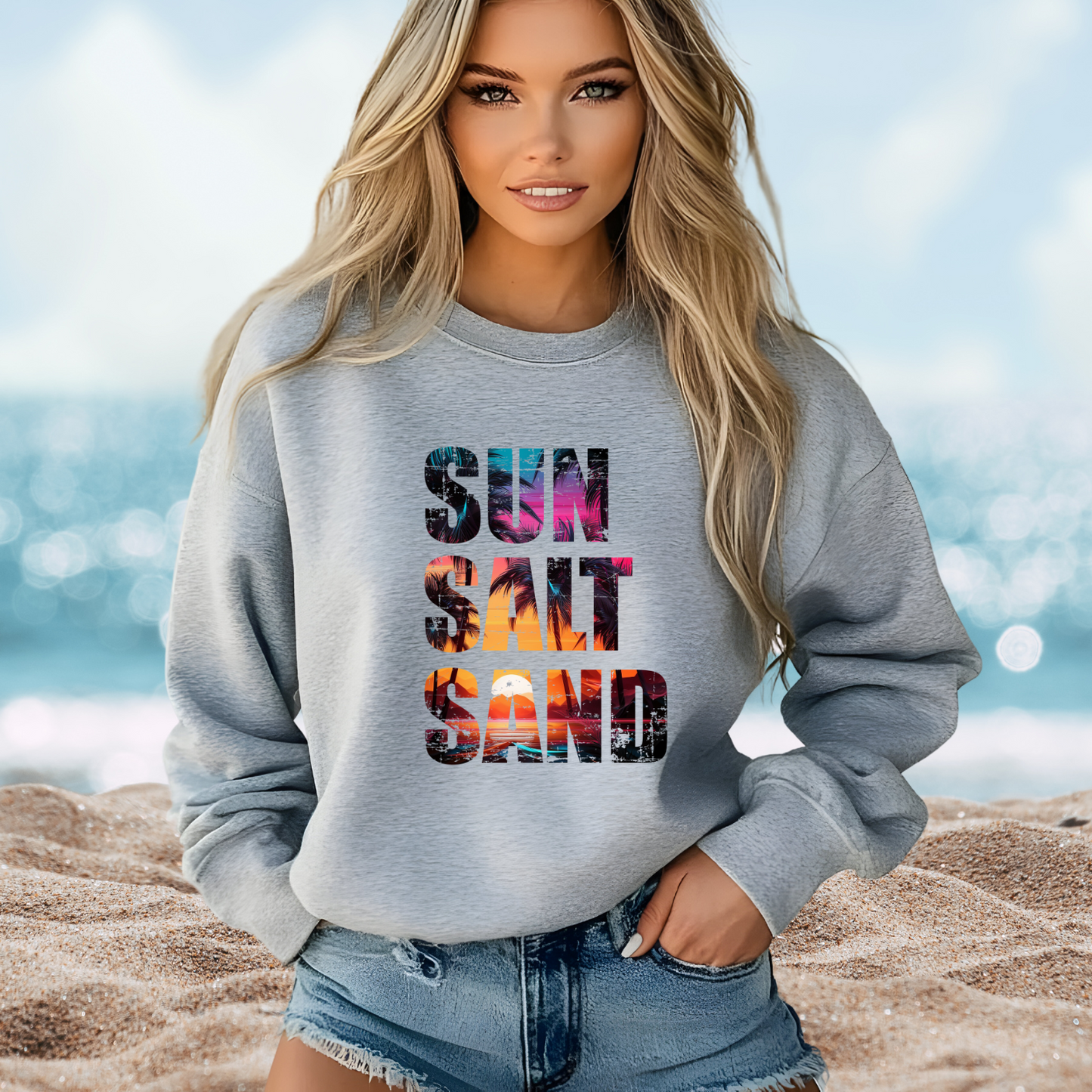 Sun Salt And Sand Crewneck Sweatshirt