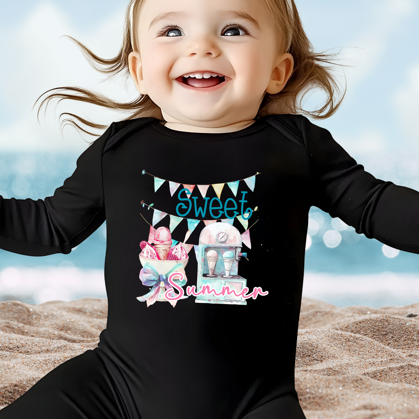 Sweet Summer Infant Long Sleeve Onesie