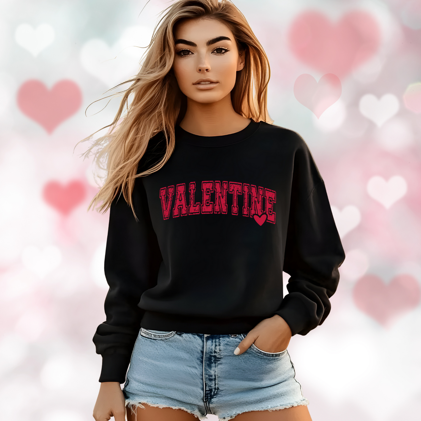 Varsity Valentine Crewneck Sweatshirt