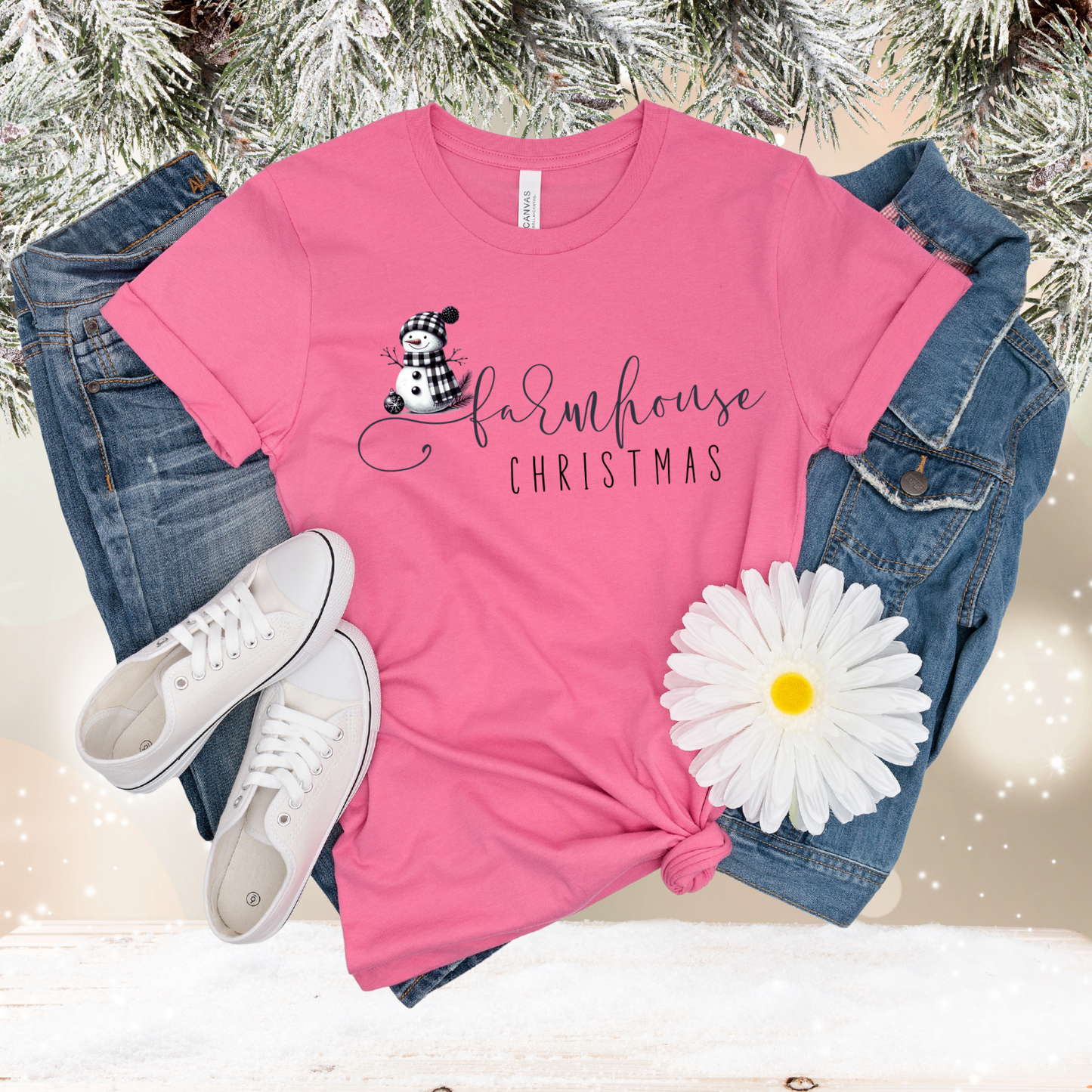 Farmhouse Christmas T‑Shirt