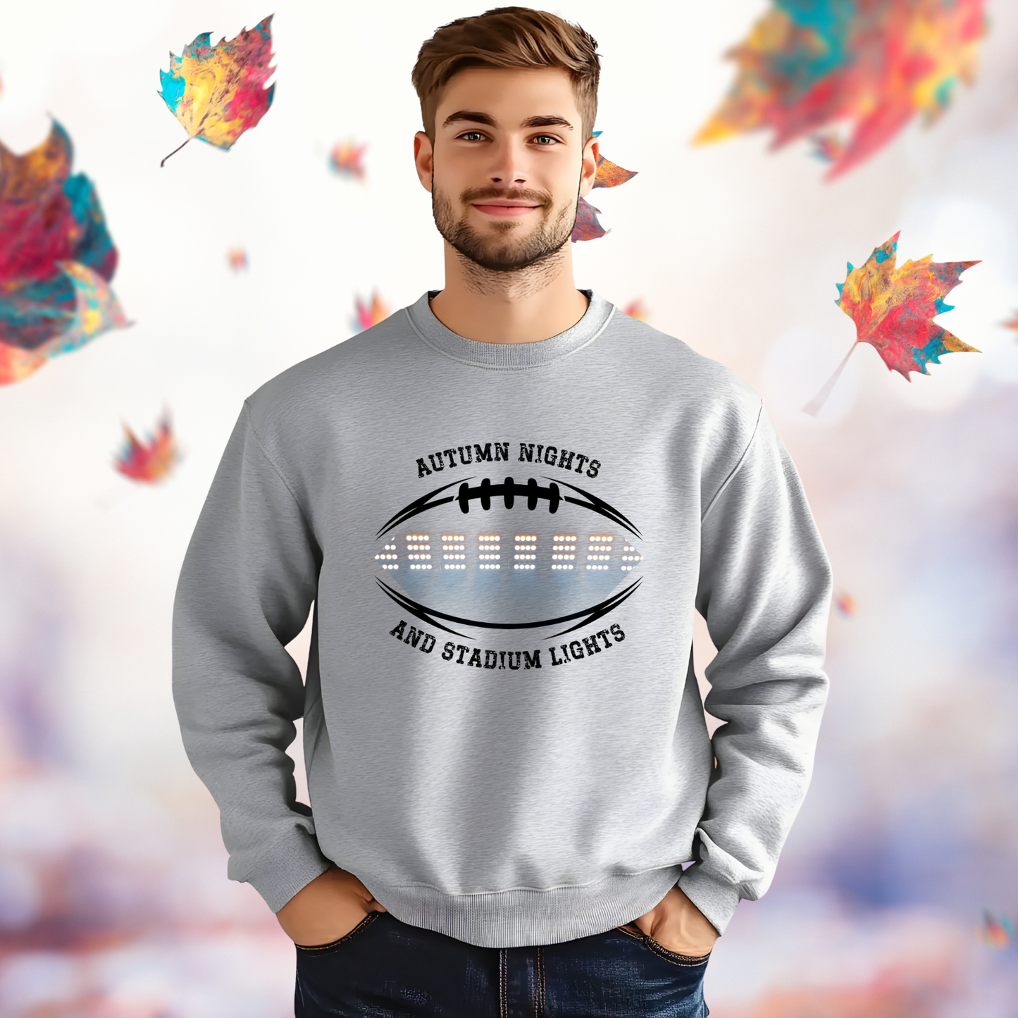 Autumn Nights & Stadium Lights Crewneck Sweatshirt