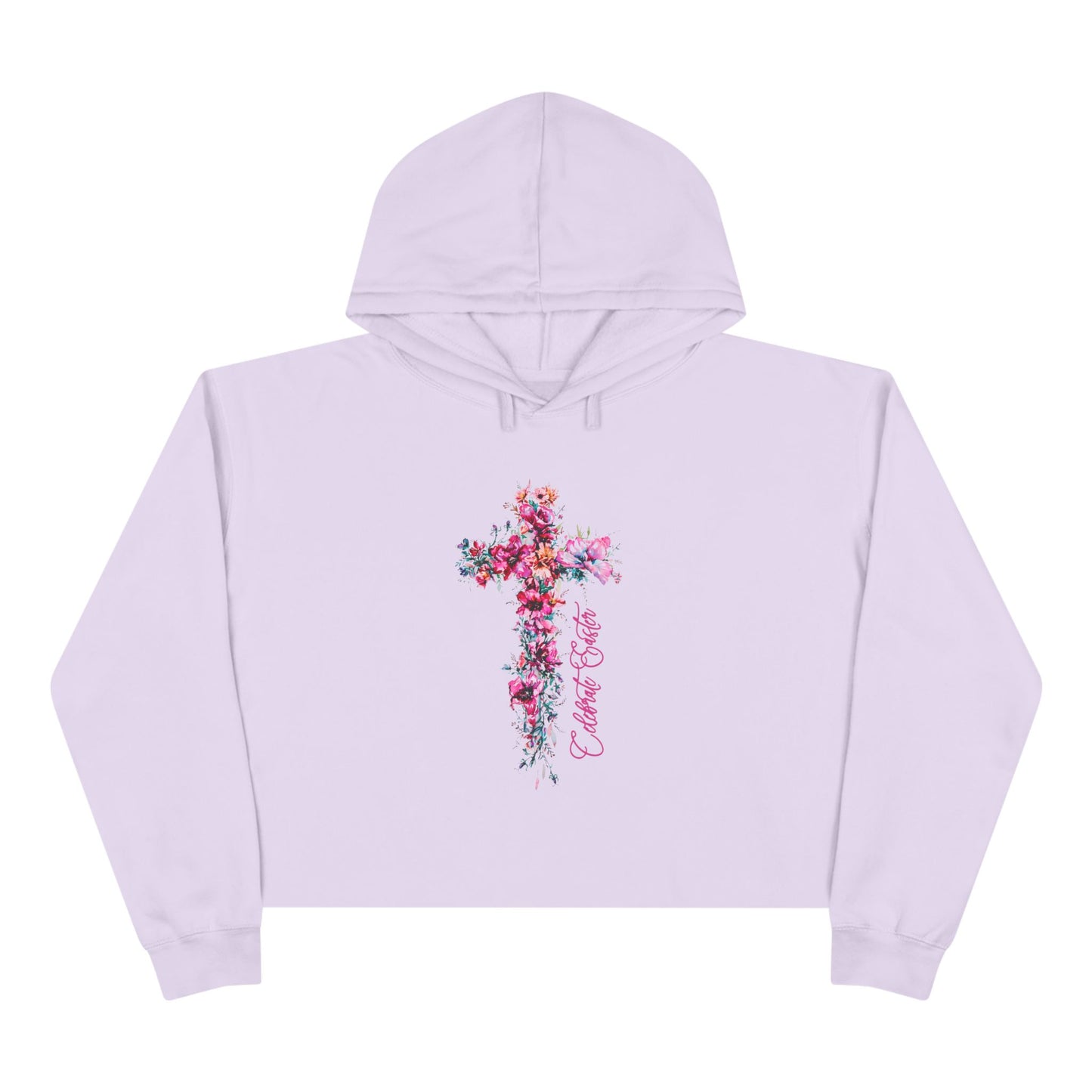 Celebrate Easter Crop Hoodie