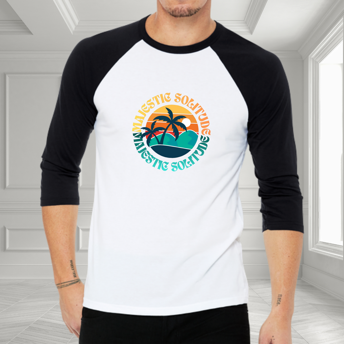 Majestic Solitude Baseball Tee