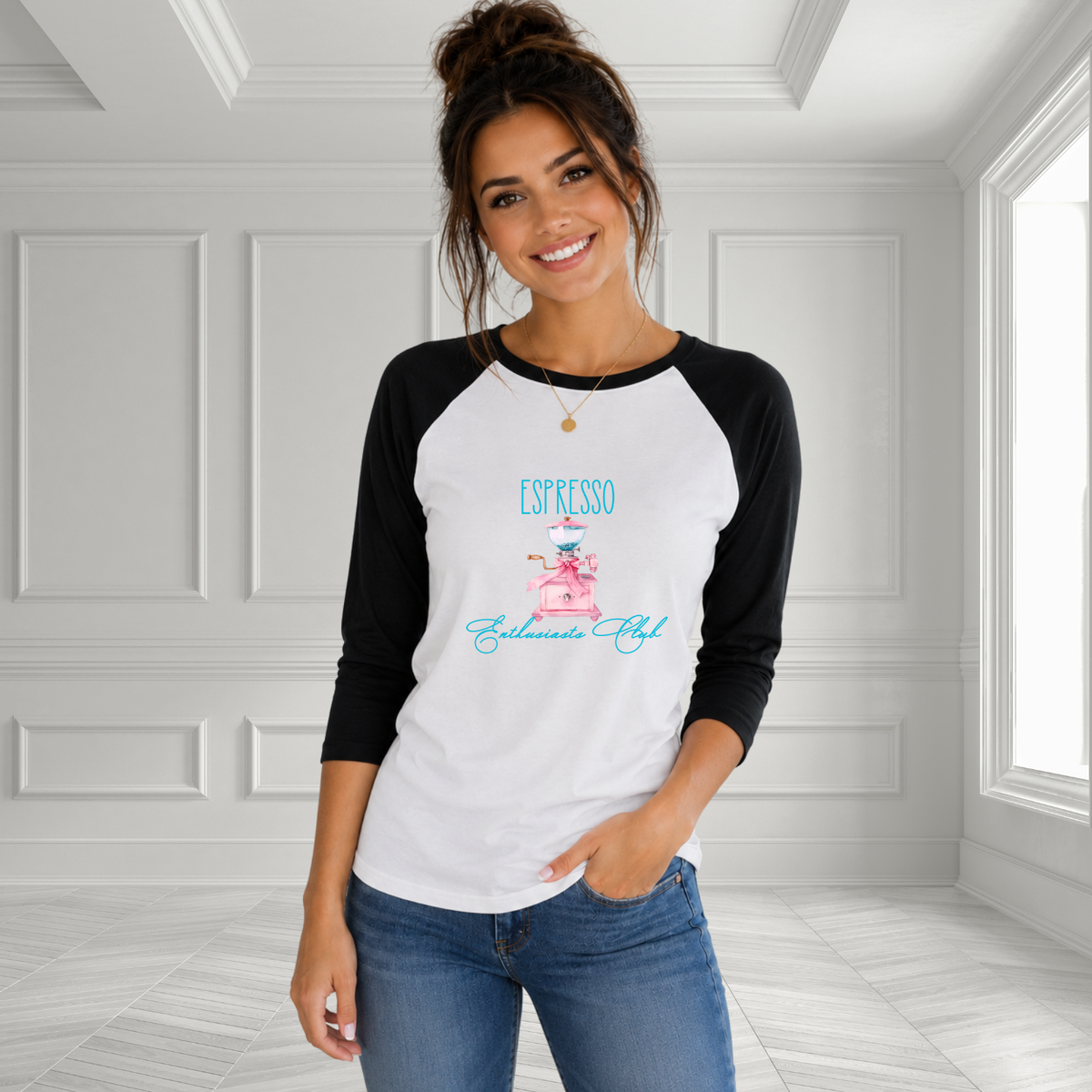 Espresso Enthusiasts Club Baseball Tee