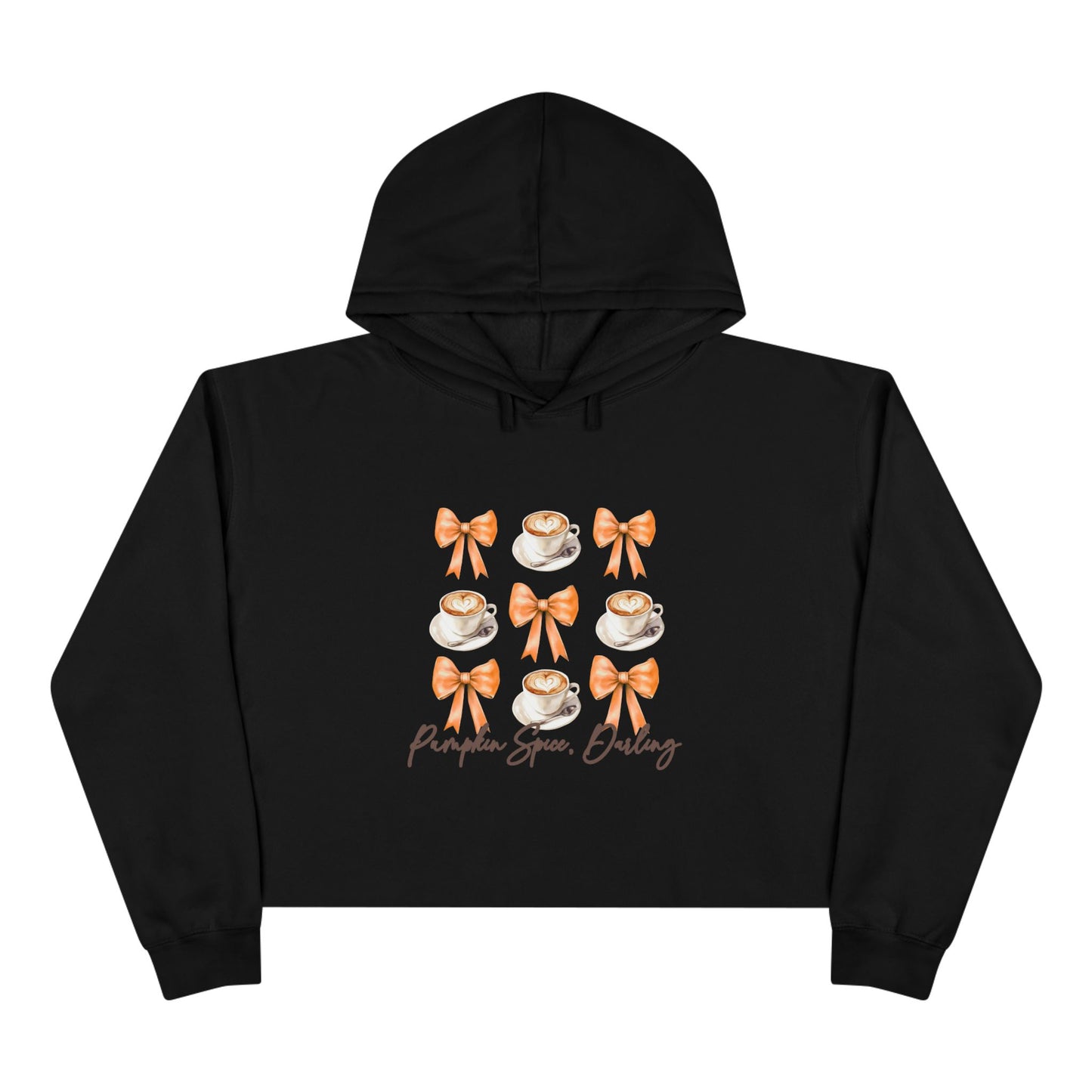 Pumpkin Spice, Darling Crop Hoodie