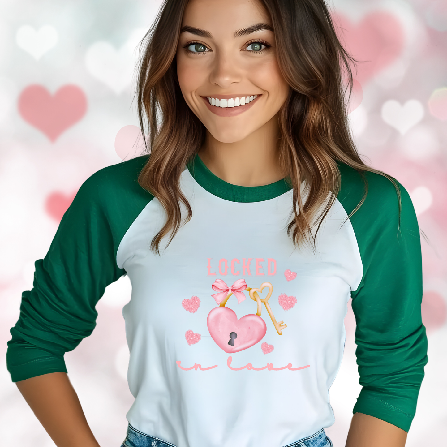 Locked in Love Baseball Tee