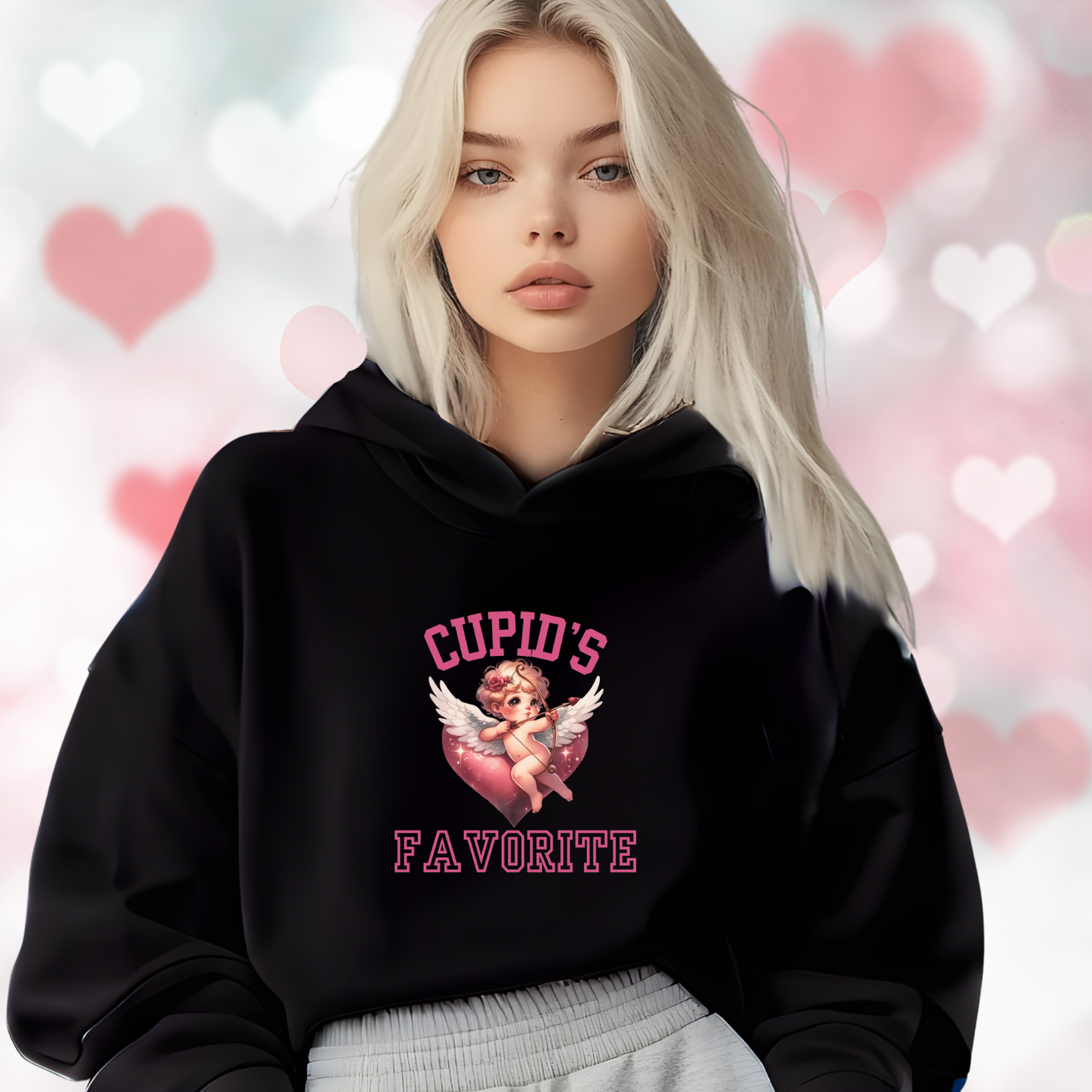 Cupid’s Favorite Crop Hoodie