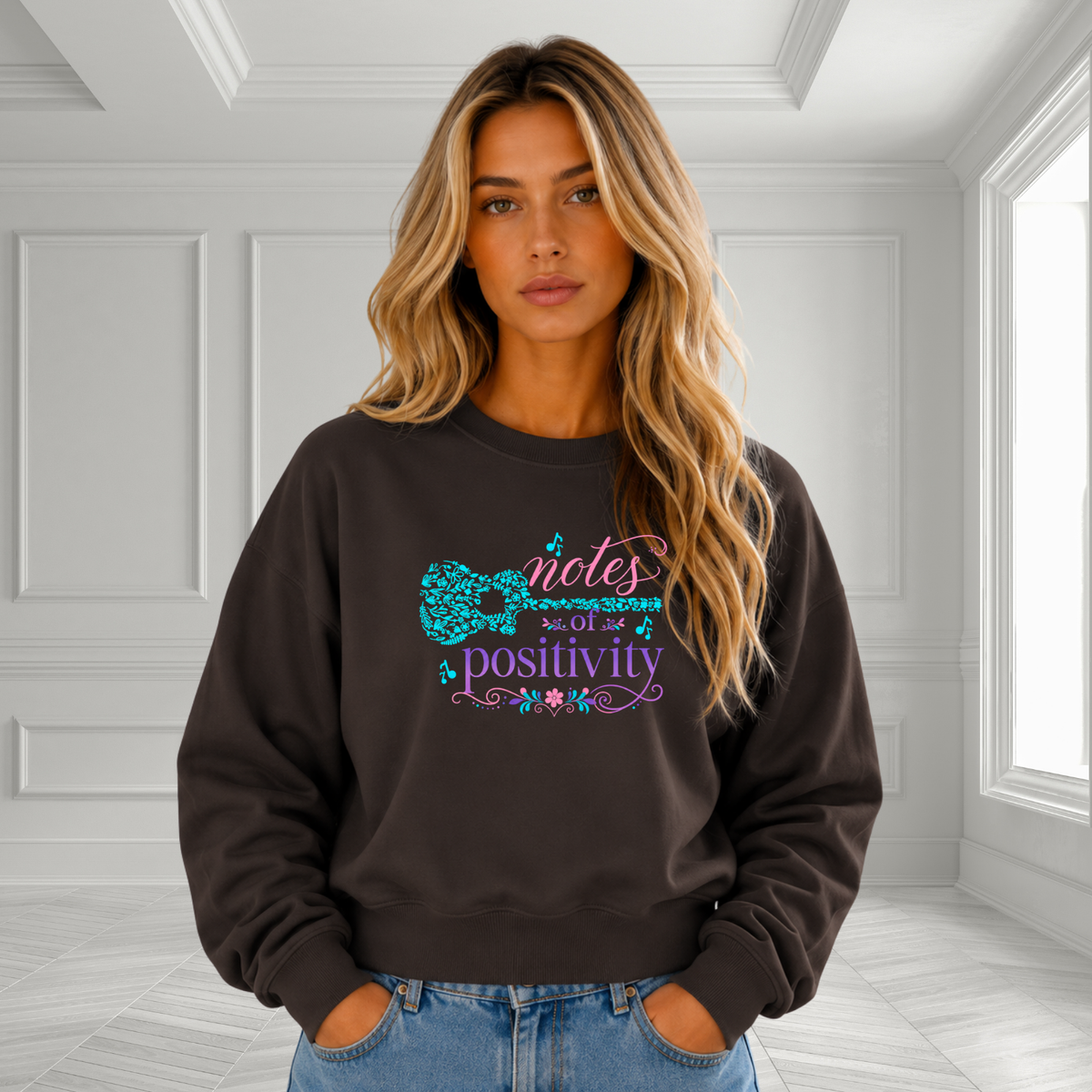 Notes Of Positivity Crewneck Sweatshirt