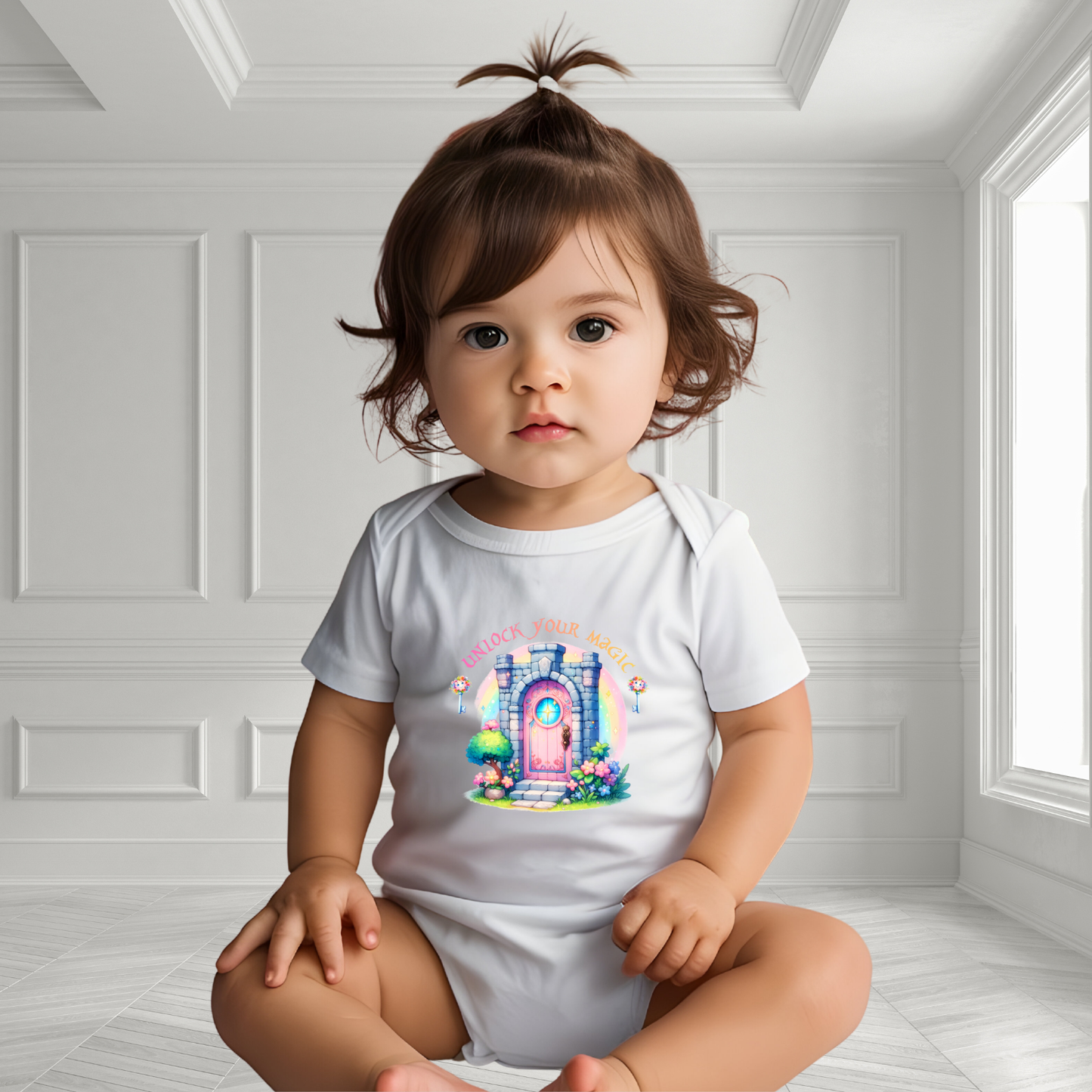 Unlock Your Magic Infant Short Sleeve Onesie