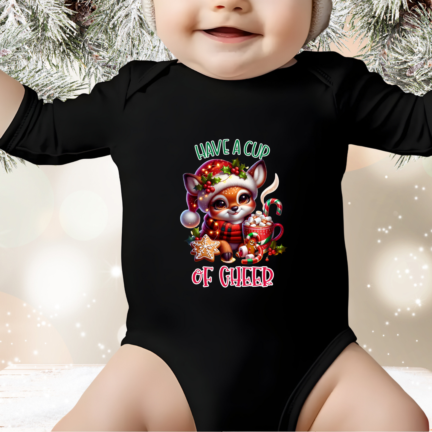 Have A Cup Of Cheer Infant Long Sleeve Onesie