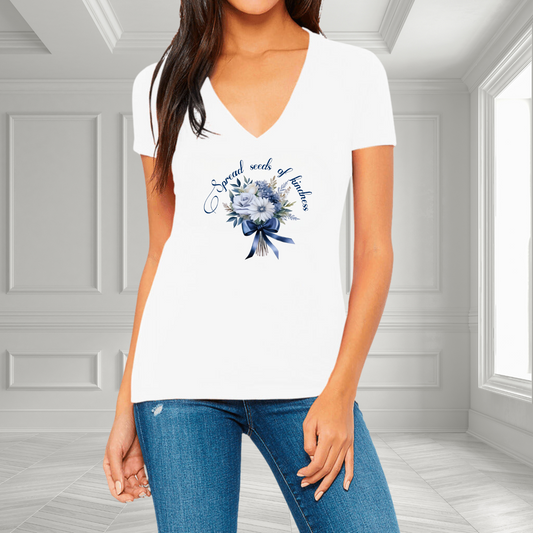 Spread Seeds Of Kindness V-Neck T-Shirt