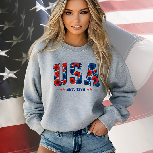 USA 1776 Crewneck Sweatshirt
