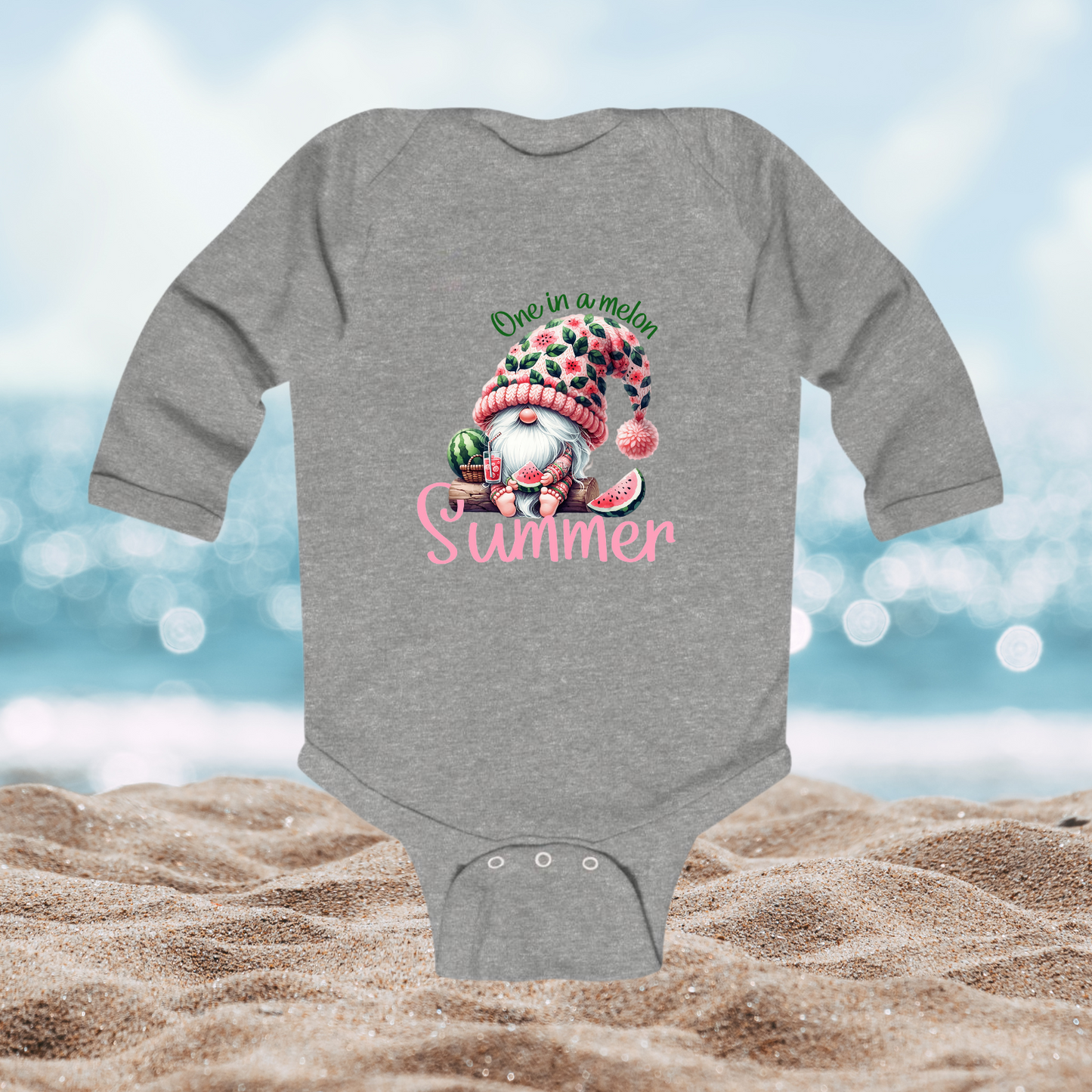 One In A Melon Summer Infant Long Sleeve Onesie