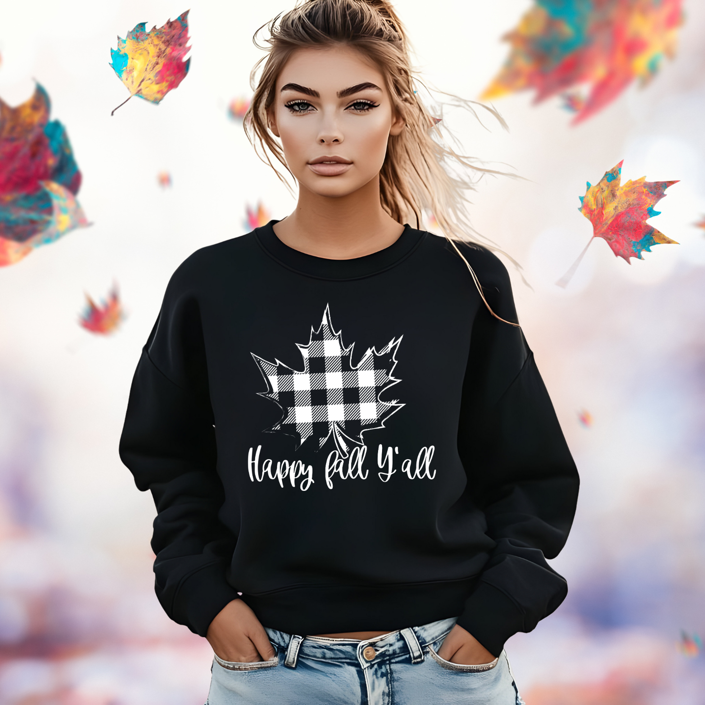 Happy Fall Y’all Crewneck Sweatshirt