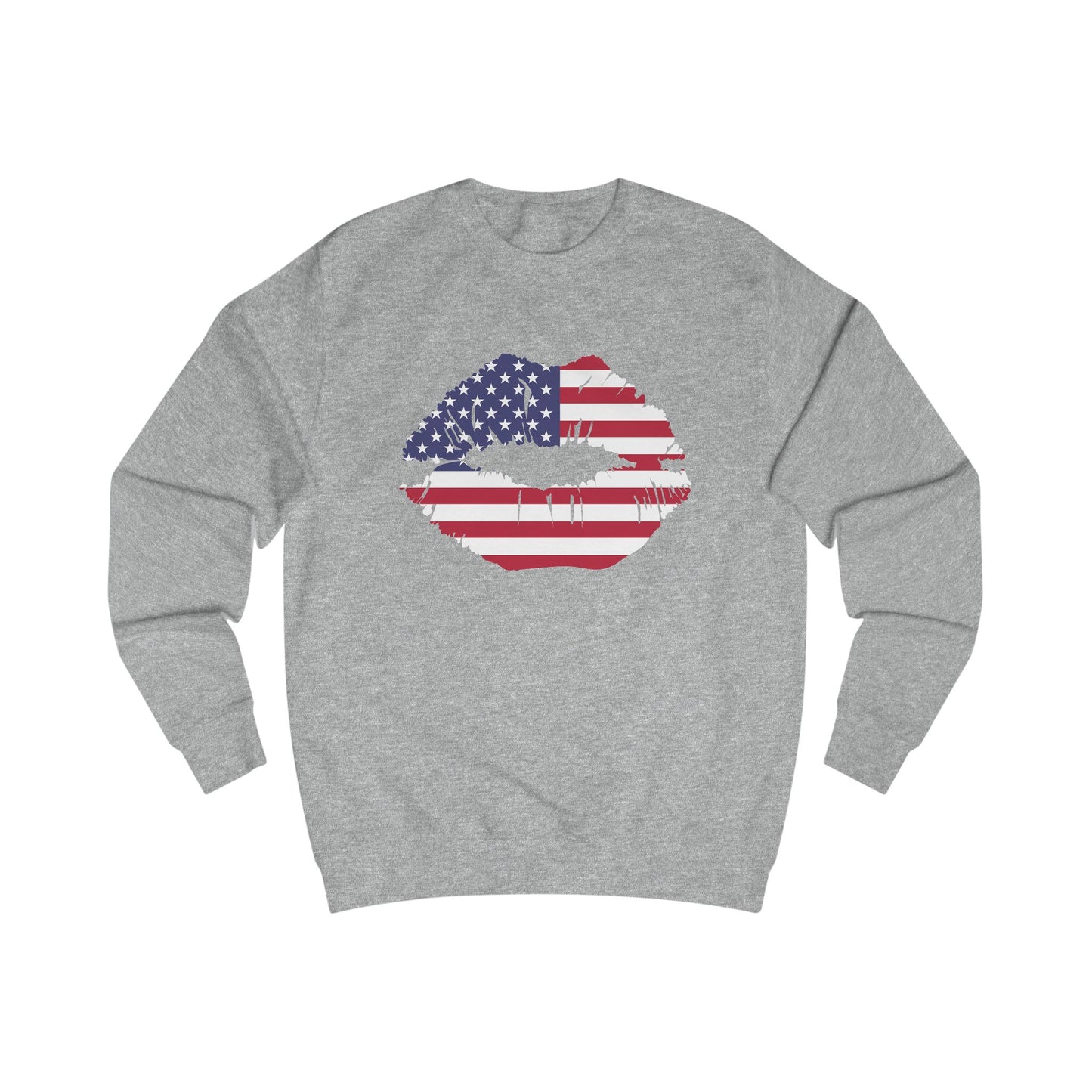 American Flag Lips Crewneck Sweatshirt