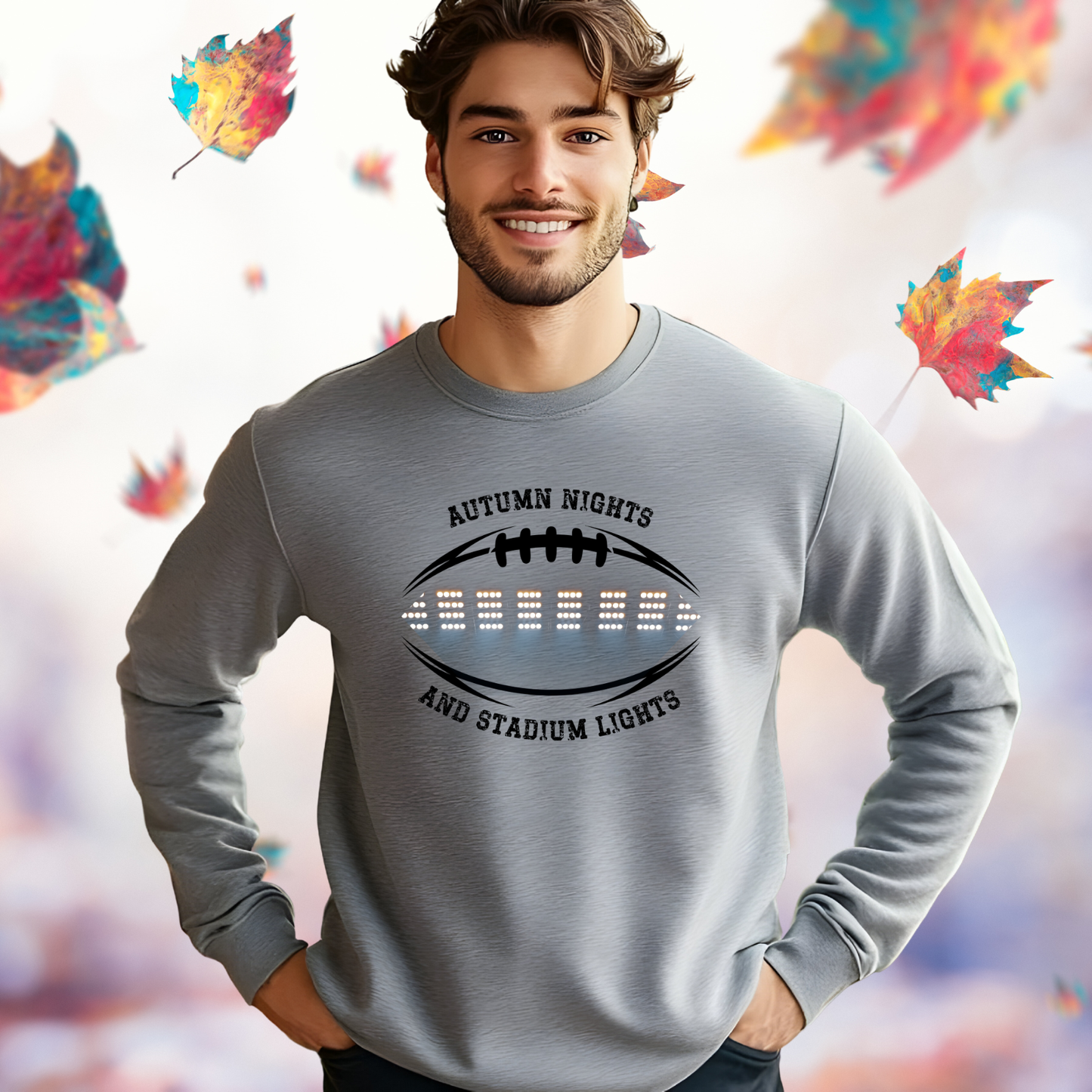 Autumn Nights & Stadium Lights Crewneck Sweatshirt