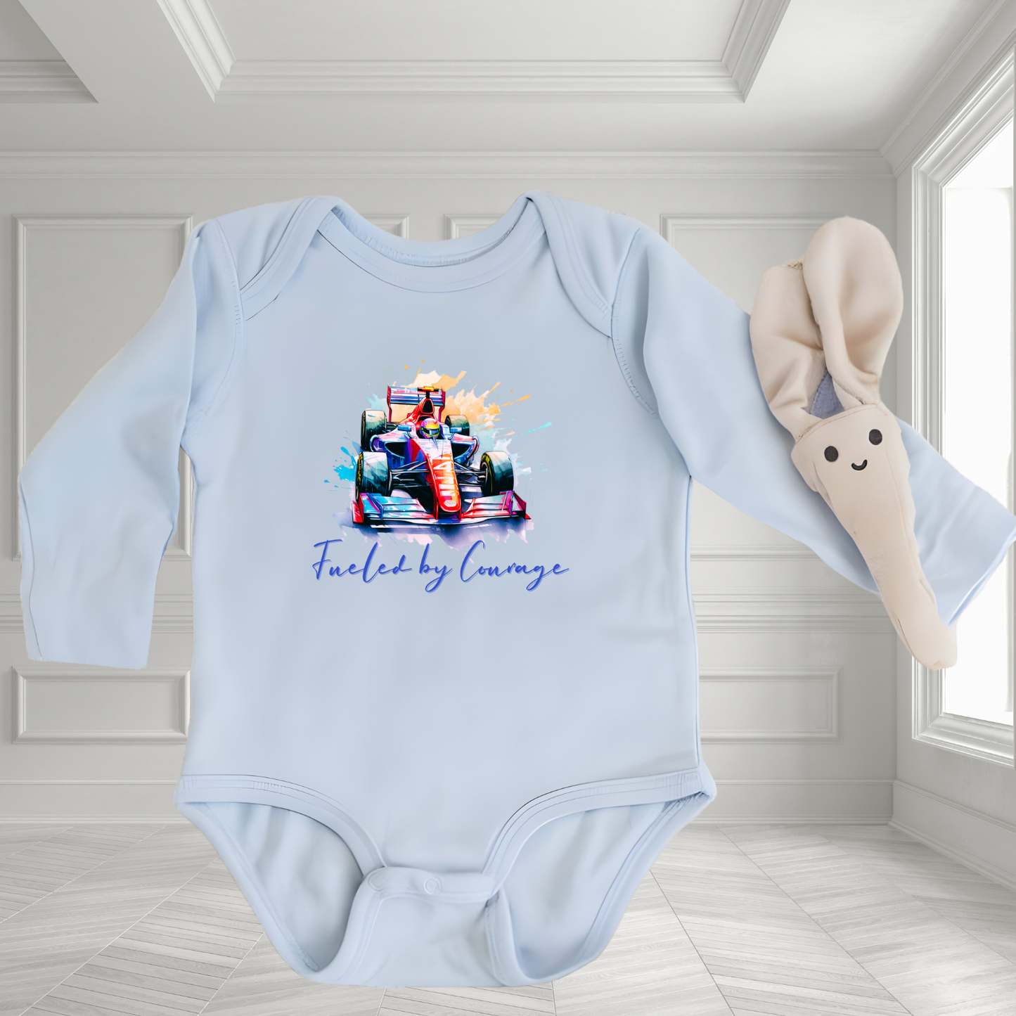 Fueled By Courage Infant Long Sleeve Onesie