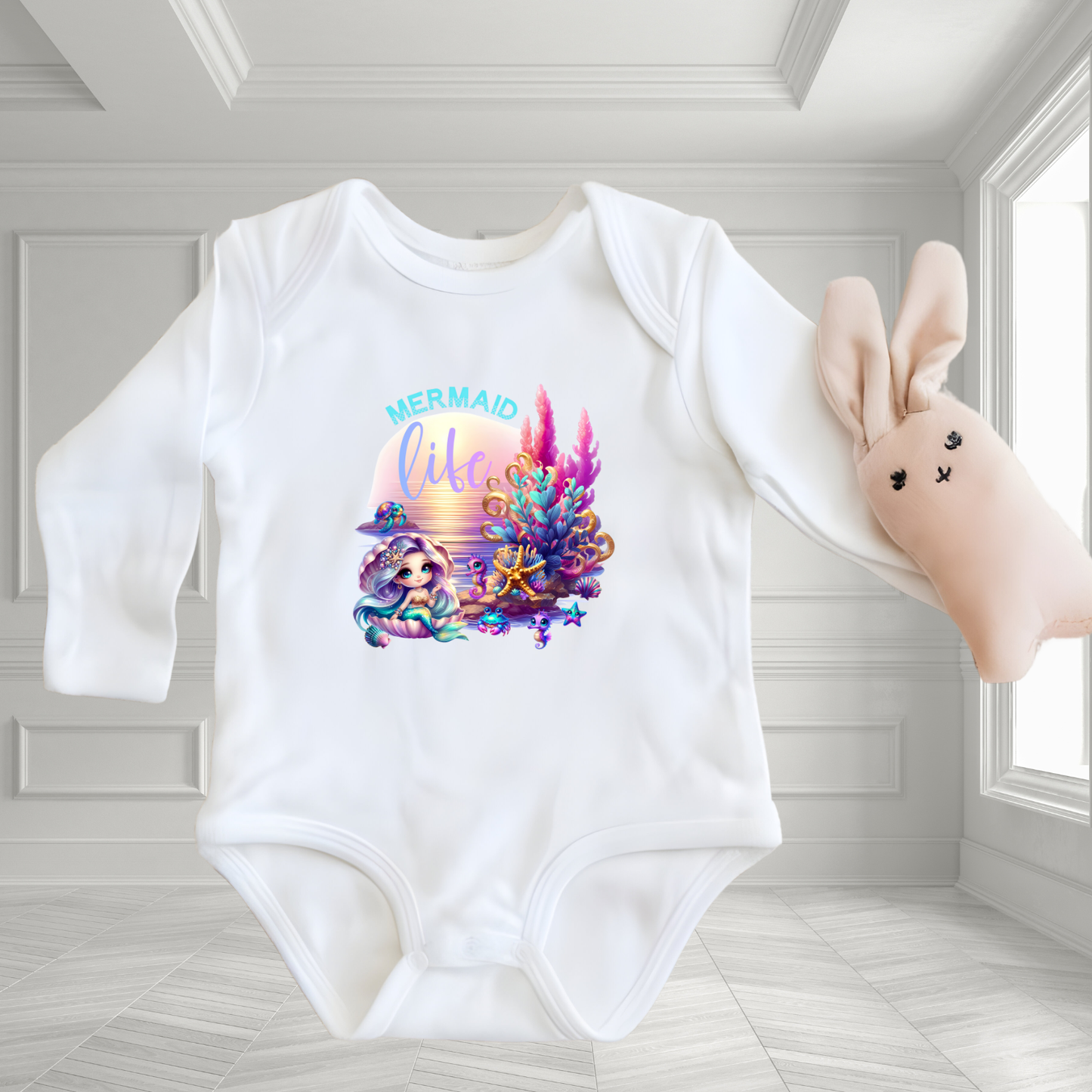 Mermaid Life Infant Long Sleeve Onesie