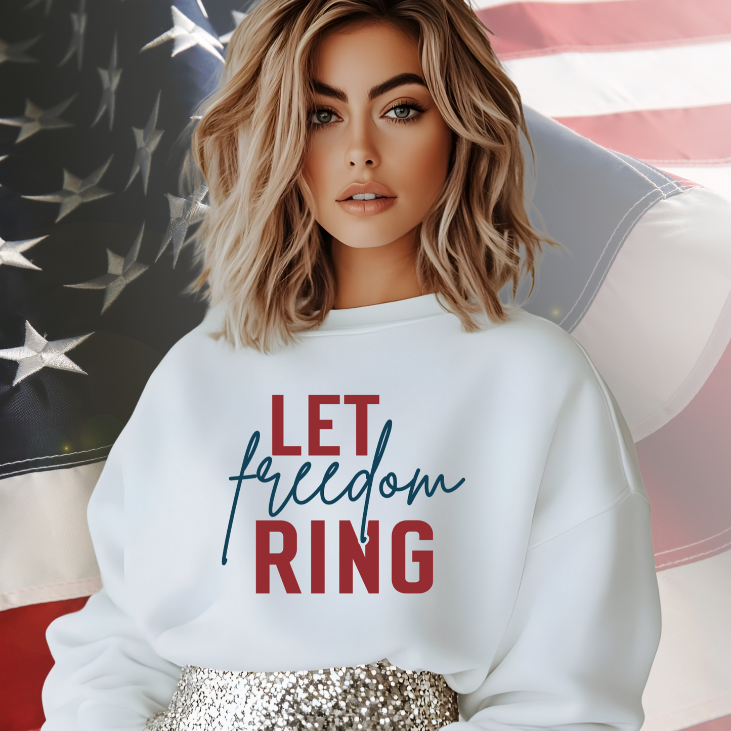 Let Freedom Ring Crewneck Sweatshirt