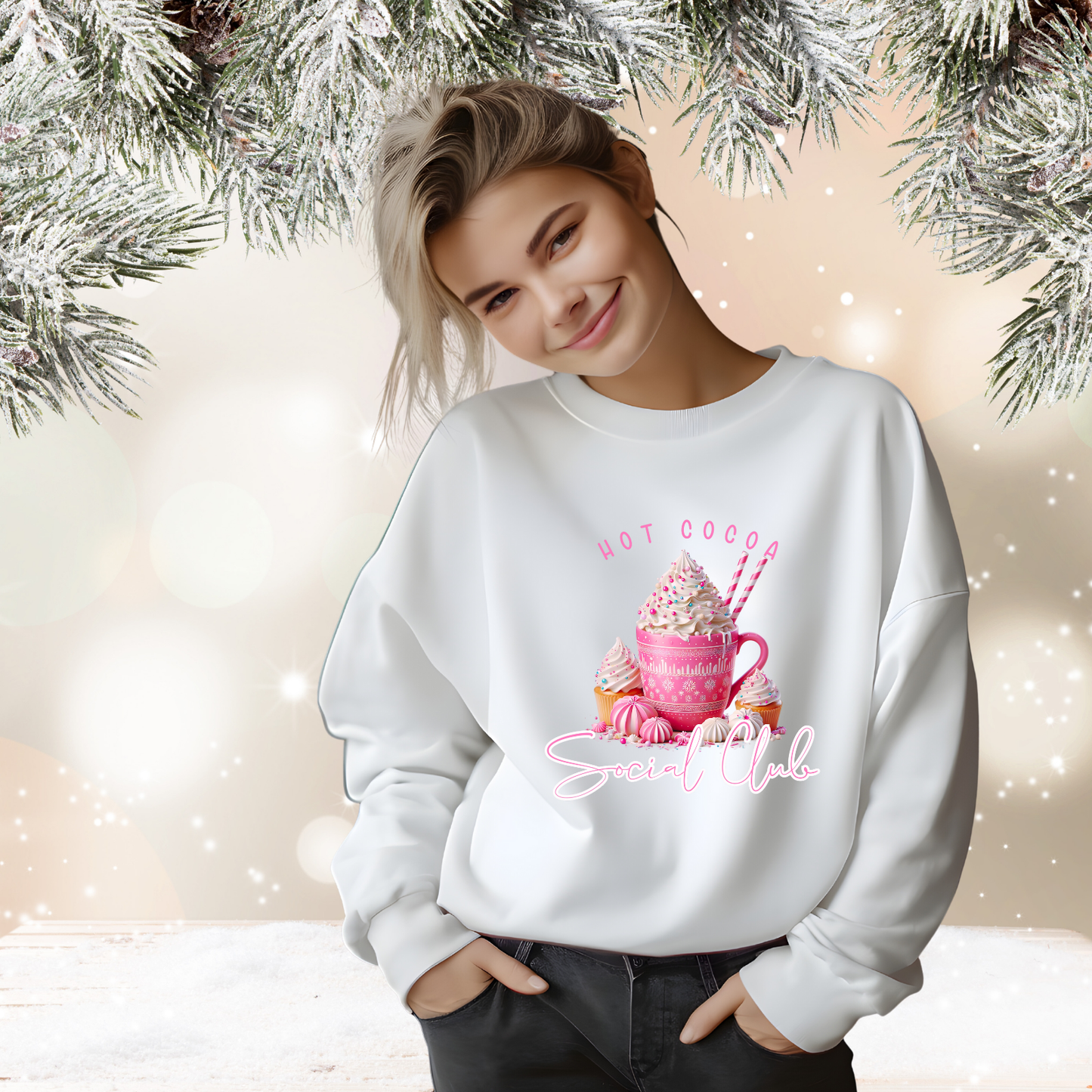 Hot Cocoa Social Club Crewneck Sweatshirt