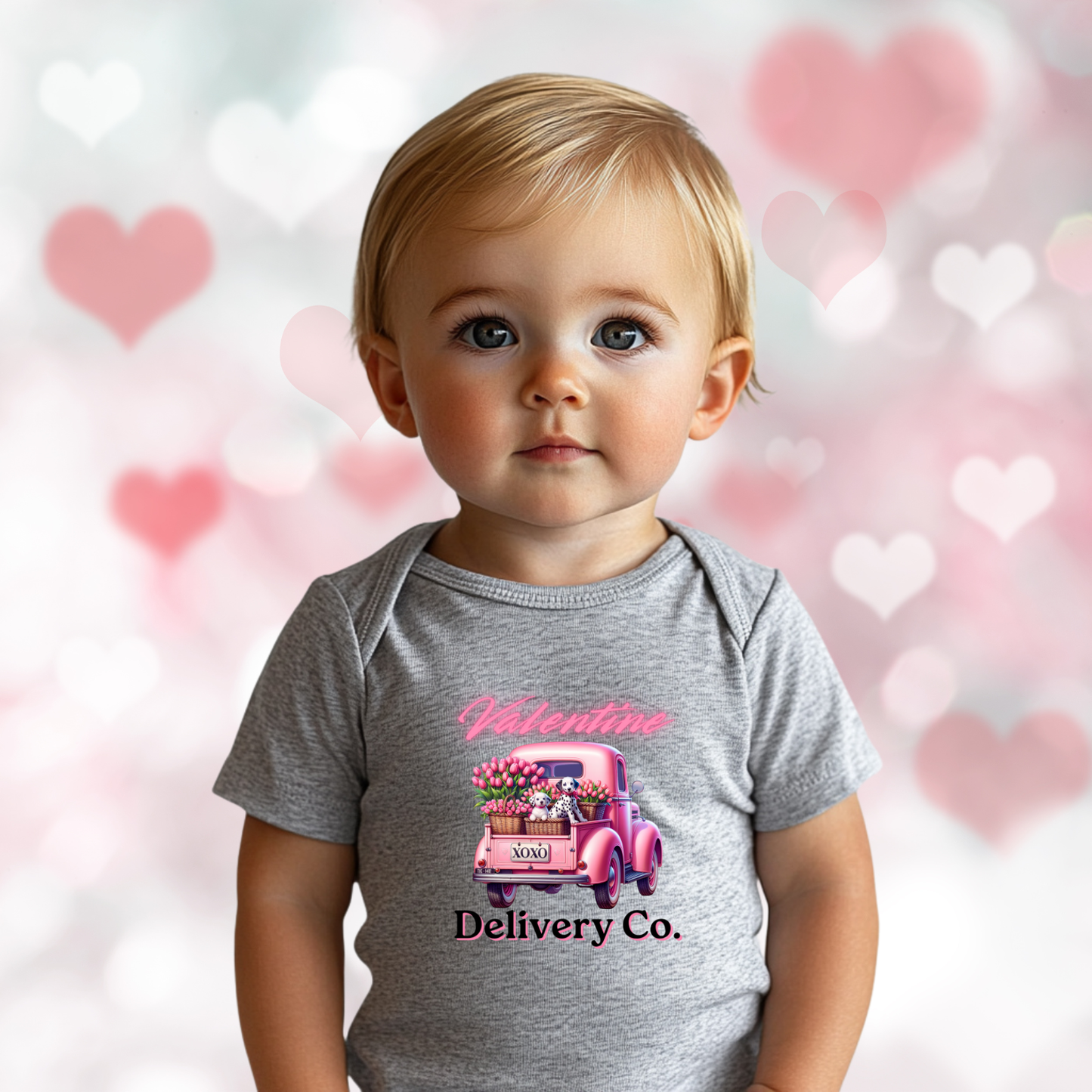Valentine Delivery Co. Infant Short Sleeve Onesie